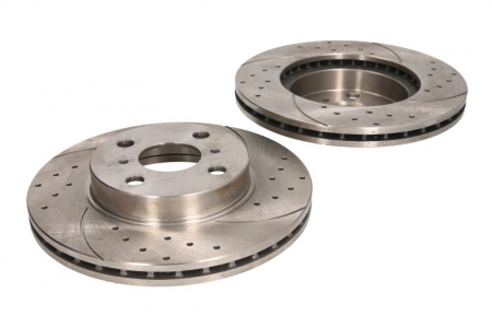 Franare - Set disc frana, 2 buc. SPEEDMAX, fata, stanga/dreapta, diametru iesire 255 mm, grosime 22 mm, potrivit TOYOTA COROLLA 1.3-2.0D 05.92-01.02