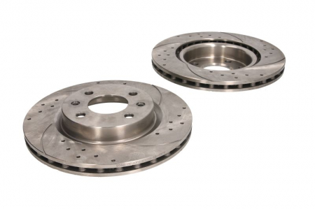 Franare - Set disc frana, 2 buc. SPEEDMAX fata, stanga/dreapta, diametru iesire 259 mm, grosime 20,6 mm, potrivit DACIA LOGAN, LOGAN EXPRESS, LOGAN MCV, SANDERO 1.0-2.0 06.89-