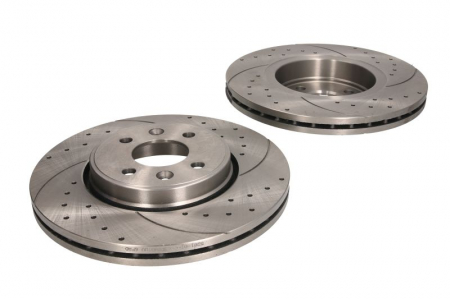 Franare - Set disc frana, 2 buc. SPEEDMAX fata, stanga/dreapta, diametru iesire 280 mm, grosime 24 mm, potrivit RENAULT CLIO II, CLIO III, GRAND SCENIC II 1.2-3.0 11.93-