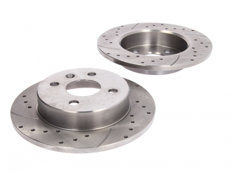 Franare - Set disc frana, 2 buc. SPEEDMAX, spate, stanga/dreapta, diametru iesire 240 mm, grosime 10 mm, potrivit OPEL ASTRA G, ASTRA G CLASSIC, ASTRA G/KOMBI, ASTRA H 1.2-2.0D 02.98-05.14