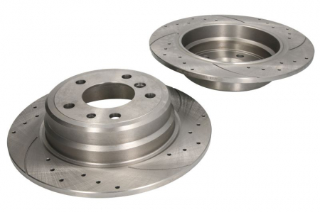 Franare - Set disc frana, 2 buc. SPEEDMAX spate, stanga/dreapta, diametru iesire 300 mm, grosime 10 mm, potrivit BMW 5 (E34) 1.8-3.4 06.87-07.96