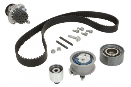 Piese Auto - Set distributie (curea + intinzator + Pompa apa) potrivit AUDI A3, A4 B7, A6 C6; CHRYSLER SEBRING; JEEP COMPASS, PATRIOT; MITSUBISHI GRANDIS, LANCER VIII, OUTLANDER II 2.0D 02.03-