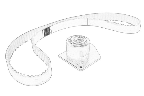 Piese Auto - Set distributie (curea + pinion) potrivit RENAULT GRAND SCENIC III, MEGANE, MEGANE III, SCENIC III; SUZUKI GRAND VITARA II 1.9D 10.05-09.16