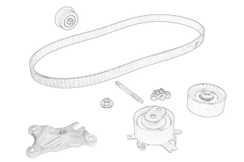 Piese Auto - Set distributie (curea + pinion) potrivit VOLVO C30, S40 II, S80 II, S90 II, V50, V60 II, V70 III, V90 II, XC60 II, XC90 II; CITROEN BERLINGO, BERLINGO MULTISPACE 1.4D/1.6D/2.0DH 10.03-