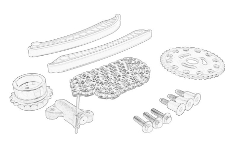 Piese Auto - Set distribuție (lanț + pinion) potrivit FIAT TALENTO; NISSAN NV300; RENAULT ESPACE V, TALISMAN, TRAFIC III 2.0D 10.18-