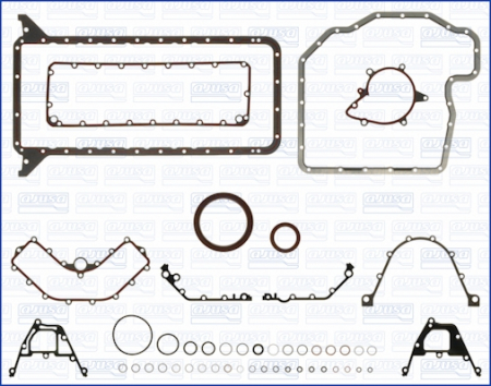 Garnituri motor - Set garnituri carter potrivit BMW 5 (E34), 5 (E39), 7 (E32), 7 (E38), 8 (E31) 3.0-4.4 04.92-12.03