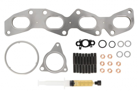Turbocompresor - Set montaj turbocompresor (cu garnituri) potrivit ALFA ROMEO 159, BRERA, SPIDER; LANCIA DELTA III 1.8 01.09-08.14