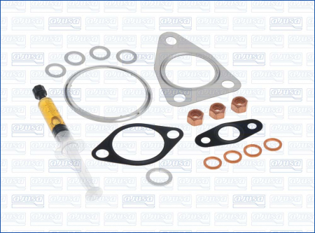 Turbocompresor - Set montaj turbocompresor (cu garnituri) potrivit ALFA ROMEO GIULIETTA, GIULIETTA/HATCHBACK; FIAT 500L, BRAVO II, DOBLO, DOBLO CARGO, DUCATO; OPEL COMBO TOUR, COMBO/MINIVAN 1.6D/2.0D 09.07-