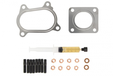 Turbocompresor - Set montaj turbocompresor (cu garnituri) potrivit ALFA ROMEO GIULIETTA, MITO; FIAT BRAVO II, LINEA; LANCIA DELTA III; OPEL COMBO TOUR, COMBO/MINIVAN 1.4/1.4CNG/1.4LPG 05.07-