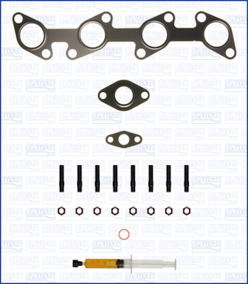 Turbocompresor - Set montaj turbocompresor (cu garnituri) potrivit AUDI A3; SKODA YETI; VW BEETLE, EOS, GOLF PLUS V, GOLF V, GOLF VI, JETTA III, JETTA IV, PASSAT B6, SCIROCCO III, TIGUAN 2.0D 05.03-