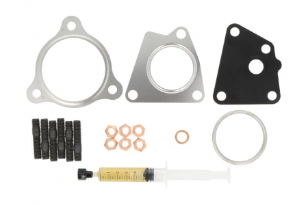 Turbocompresor - Set montaj turbocompresor (cu garnituri) potrivit AUDI A4 B7, A6 ALLROAD C6, A6 C6, A8 D3, Q7; VW PHAETON, TOUAREG 2.7D/3.0D 08.03-08.11
