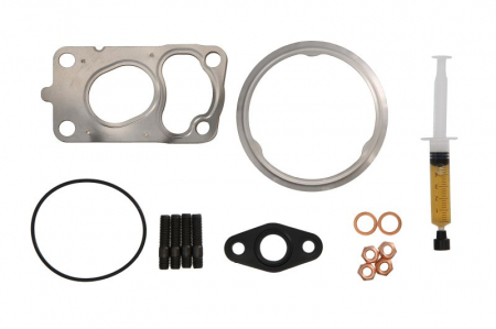 Turbocompresor - Set montaj turbocompresor (cu garnituri) potrivit BMW 3 (E90), 3 (E91), 3 (E92), 5 (E60), 5 (E61), 6 (E63), 6 (E64), X3 (E83), X5 (E70), X6 (E71, E72) 3.0D 03.06-07.13