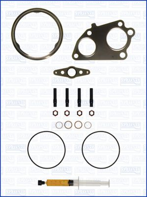 Turbocompresor - Set montaj turbocompresor (cu garnituri) potrivit BMW 3 (E90), 3 (E91), 3 (E92), 5 (E60), 5 (E61), 6 (E63), 6 (E64), X3 (E83), X5 (E70), X6 (E71, E72) 3.0D 03.06-07.13
