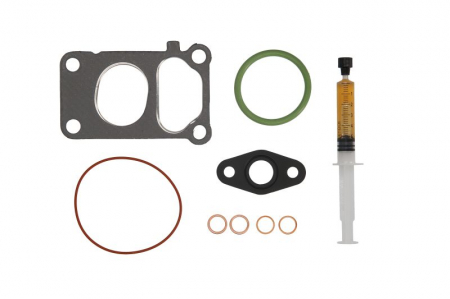 Turbocompresor - Set montaj turbocompresor (cu garnituri) potrivit BMW 5 (E60), 5 (E61) 3.0D 09.04-12.10