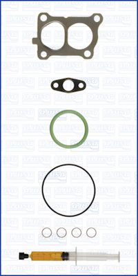 Turbocompresor - Set montaj turbocompresor (cu garnituri) potrivit BMW 5 (E60), 5 (E61) 3.0D 09.04-12.10