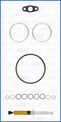 Turbocompresor - Set montaj turbocompresor (cu garnituri) potrivit BMW 5 (F10), 5 (G30, F90), 6 (F12), 6 (F13), 6 GRAN COUPE (F06), 8 (G14, F91), 8 (G15, F92), 8 GRAN COUPE (G16, F93), X5 (F15, F85) 4.4 09.11-