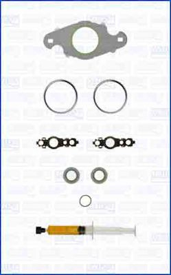 Turbocompresor - Set montaj turbocompresor (cu garnituri) potrivit CITROEN C5 II, C5 III, C6, C8; FIAT ULYSSE; LANCIA PHEDRA; PEUGEOT 407, 607, 807 2.2D 03.06-