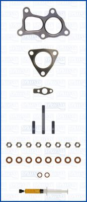 Turbocompresor - Set montaj turbocompresor (cu garnituri) potrivit HYUNDAI GALLOPER II, H-1, H-1 / STAREX, H100, TERRACAN; KIA K2500, PREGIO; MITSUBISHI L200, PAJERO II 2.5D 12.90-