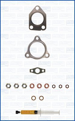 Turbocompresor - Set montaj turbocompresor (cu garnituri) potrivit HYUNDAI H-1, H-1 / STAREX, H-1 CARGO, H-1 TRAVEL; KIA SORENTO I 2.5D 07.01-