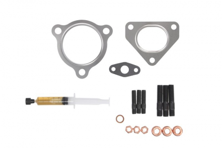Turbocompresor - Set montaj turbocompresor (cu garnituri) potrivit LAND ROVER DEFENDER, DISCOVERY II 2.5D 06.98-02.16