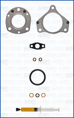 Turbocompresor - Set montaj turbocompresor (cu garnituri) potrivit MERCEDES A (W176), B SPORTS TOURER (W246, W242), CLA SHOOTING BRAKE (X117), GLA (X156) 2.2D 06.13-