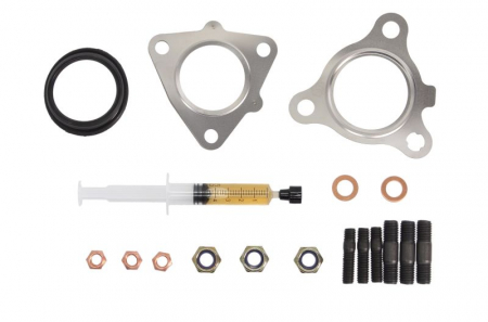 Turbocompresor - Set montaj turbocompresor (cu garnituri) potrivit TOYOTA AURIS, URBAN CRUISER, YARIS 1.4D 08.05-12.18