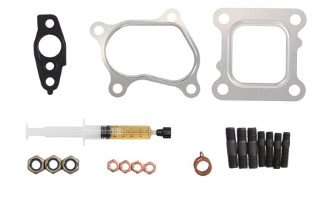 Turbocompresor - Set montaj turbocompresor (cu garnituri) potrivit TOYOTA HIACE IV, HILUX VI 2.4D 08.95-01.02