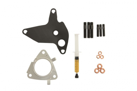 Turbocompresor - Set montaj turbocompresor (cu garnituri) potrivit VW CALIFORNIA T5 CAMPER, MULTIVAN T5, TOUAREG, TRANSPORTER T5 2.5D 01.03-05.10