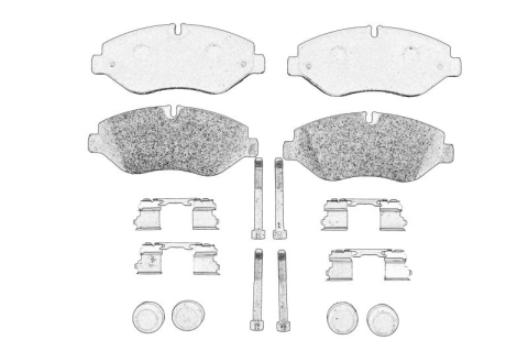 Piese Auto - Set placute frana Fata potrivit IVECO DAILY III, DAILY IV, DAILY V, DAILY VI 2.3D-Electric 09.02-