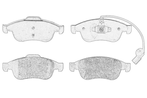 Piese Auto - Set placute frana Fata potrivit MERCEDES CITAN TOURER (W420), CITAN/MINIVAN (W420), T (MPV) 1.3/1.5D 09.21-