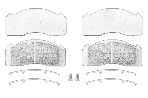 Piese Auto - Set placute frana Fata/Spate potrivit VOLVO FM12 D12C340-D12D460 08.98-11.08