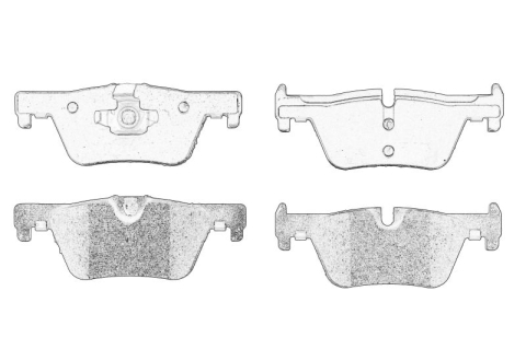 Piese Auto - Set placute frana Spate potrivit BMW 3 (F30, F80) 1.6/2.0/2.0D 11.11-10.18 potrivit BMW
