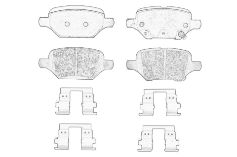Piese Auto - Set placute frana Spate potrivit CHEVROLET TRAX; OPEL MOKKA / MOKKA X 1.4-1.8 06.12-