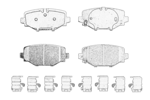 Piese Auto - Set placute frana Spate potrivit JEEP GRAND CHEROKEE L V 2.0H 05.21-