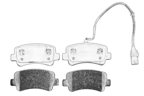 Piese Auto - Set placute frana Spate potrivit NISSAN INTERSTAR, NV400; OPEL MOVANO B; RENAULT MASTER III, THALIA II 1.5D-Electric 09.08-