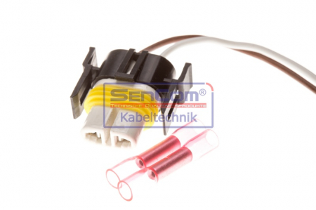 Set reparatie cabluri H8; pentru lampi H11 (250mm, cu dop) potrivit AUDI; BMW; VW potrivit IVECO DAILY II, DAILY III, DAILY IV, MASSIF; MERCEDES A (W168), A (W169) 0.6H-Electric 06.89- [2]