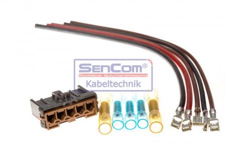 Set reparatie cabluri pentru faruri (195mm, numar pini: 2, cu dop; manson termocontractabil) potrivit ABARTH 500 / 595 / 695; CITROEN JUMPER I, JUMPER II; FIAT 500, BARCHETTA 0.7-Electric 07.91- [2]