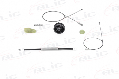Macara geam - Set reparatie macara geam spate stanga cablu potrivit PEUGEOT 206 2000-2007