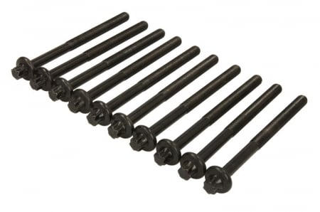 Piese Auto - Set suruburi chiulasa potrivit DACIA LOGAN, LOGAN II, LOGAN MCV II, SANDERO, SANDERO II; NISSAN KUBISTAR; RENAULT CLIO II, CLIO III, CLIO III/HATCHBACK, CLIO IV, CLIO IV/HATCHBACK 1.0-1.2LPG 01.01-