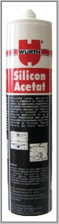 Etansati - Silicon acetat transparent Wurth, 310 ml