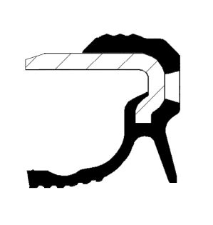 Simering arbore cotit (90x104/104x9) potrivit BMW 1 (E81), 1 (E82), 1 (E87), 1 (E88), 1 (F20), 1 (F21), 2 (F22, F87), 2 (F23), 2 (F45) 1.5D-3.0DH 06.04- [2]