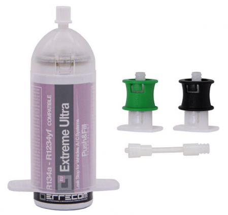 Service AC - Solutie sistem aer conditionat Sealing compound, push & fill 6ml EXTREME ULTRA, tip refrigerant R1234yf/R134a pentru interiorul instalatiei