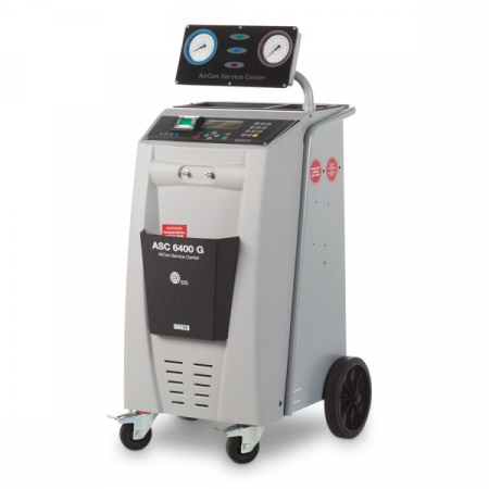 Statii umplere AC - Statie incarcat AC ASC 6400 (R134a), mod operare automatic/manual, destinat pentru: vehicule agricultura; vehicule electrice; vehicule hibride; autoturisme; camioane