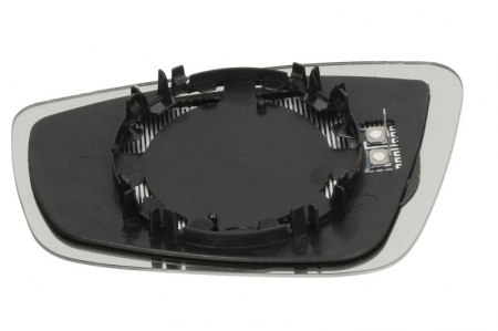 Sticla oglinda laterala Dreapta convexa, incalzita, crom potrivit SEAT MII; SKODA CITIGO; VW LOAD UP, UP! dupa 2011 [2]