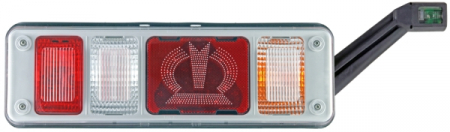 Piese Auto - Stop tripla lampa spate dreapta (LED, 24V, lumini ceata, lumini mers inapoi, lumini stop,lumini pozitie, reflector triangular, ) KRONE