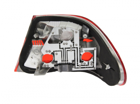 Stop tripla lampa spate stanga ( exterior , Semnalizator fumuriu, culoare sticla: rosu) MERCEDES Clasa E LIMUZINA 1999-2003 [1]