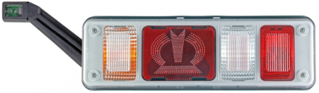 Piese Auto - Stop tripla lampa spate stanga (LED, 24V, lumini ceata, lumini mers inapoi, lumini stop,lumini pozitie, reflector triangular) KRONE