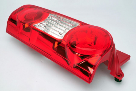 Stop tripla lampa spate stanga (Semnalizator alb, culoare sticla: rosu) CITROEN BERLINGO PEUGEOT PARTNER 2 usi 2008-2012 [1]