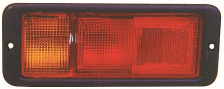 Stopuri - Stop tripla lampa spate stanga (Semnalizator portocaliu, culoare sticla: rosu) MITSUBISHI PAJERO OFF-ROAD 1990-2000