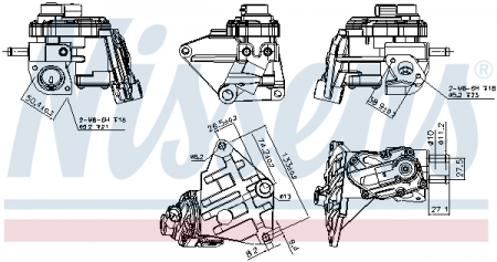 Piese Auto - Supapa EGR potrivit AUDI A3; SEAT ALTEA, ALTEA XL, LEON, TOLEDO III; SKODA OCTAVIA II; VW EOS, GOLF PLUS V, GOLF V, JETTA III, PASSAT B6, TOURAN 2.0 05.03-11.10
